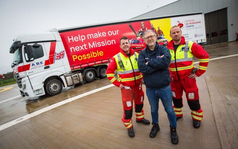 ABE Ledbury Lends Support to Midlands Air Ambulance Charity