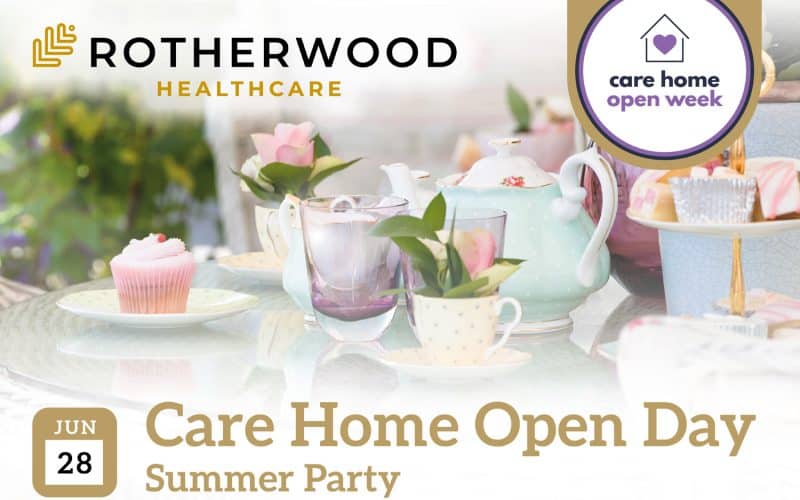 Rotherwood Healthcare invites you to join us for a Summer Party during Care Home Open Week