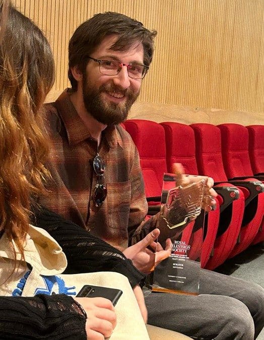 Worcester Graduate Wins Award from Royal Television Society.