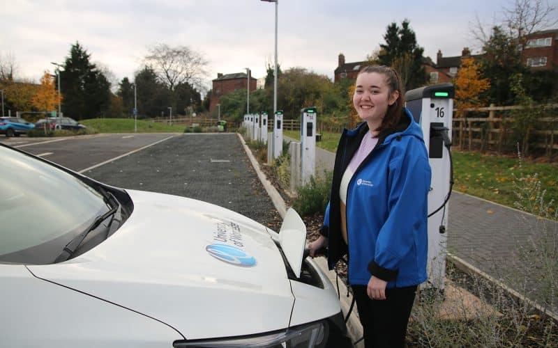 Worcester Named as Most Electric Vehicle Friendly University in the UK