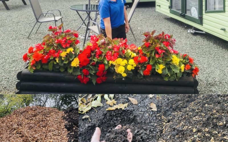 Leaf Mulch Mountain at Discover Parks