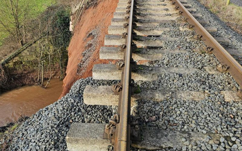 Land slippage on the Severn Valley Railway will affect some Services