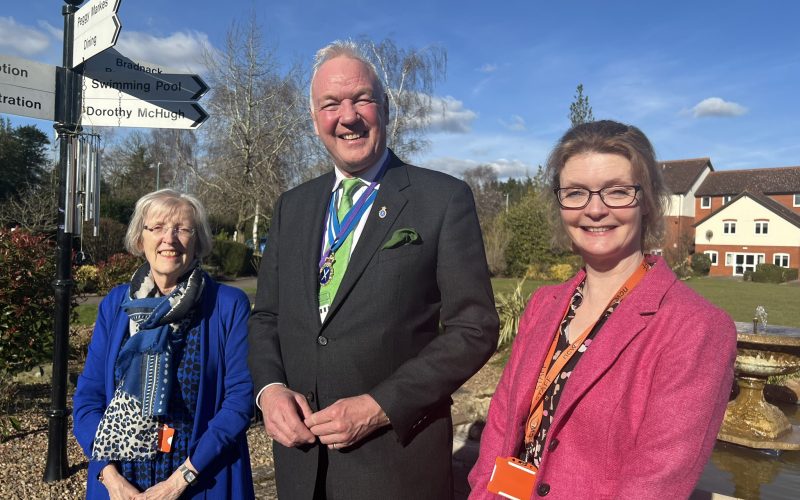 High Sheriff of Worcestershire visits New College Worcester to explore student life