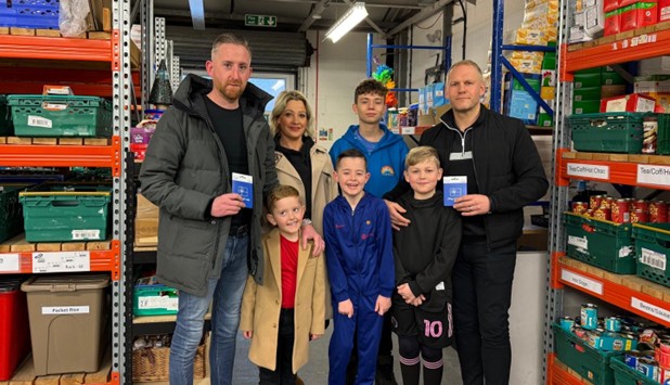 Stephen Alexander raises money for Redditch food bank, Friends of Isaac