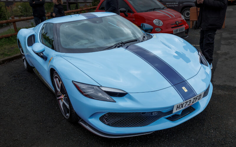 Italian supercar display at Kidderminster Town station