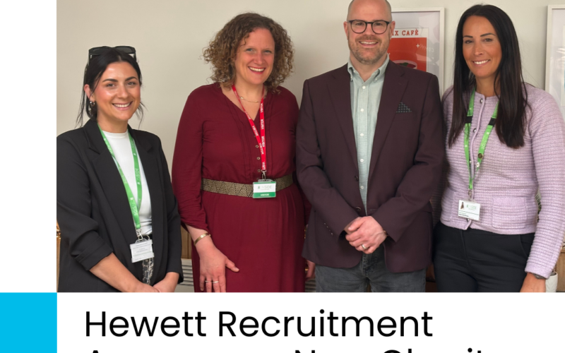 ​Hewett Recruitment Announces New Charity Partnership with ONSIDE