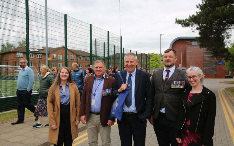 University Staff Walk a Symbolic Mile on VE Day