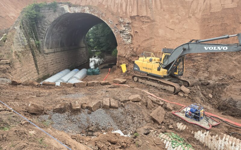 Progress is ‘impressive’ on repairs to the Severn Valley Railway’s embankment failure