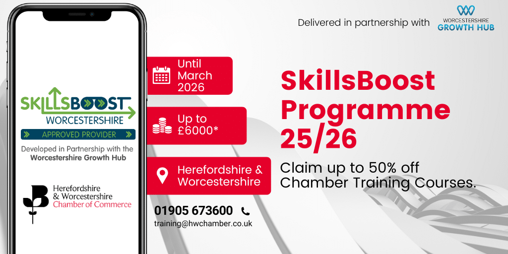 New Skills Boost Funding Offers Up to £6,000 for Chamber Training
