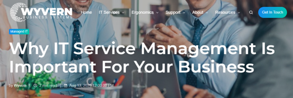 Why IT Service Management is Important For Your Business