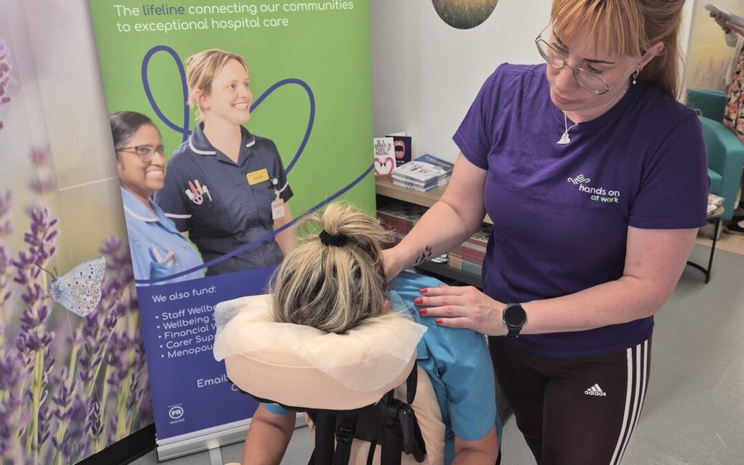 Hands On At Work partners with Worcestershire Acute Hospitals Charity to support NHS staff wellbeing