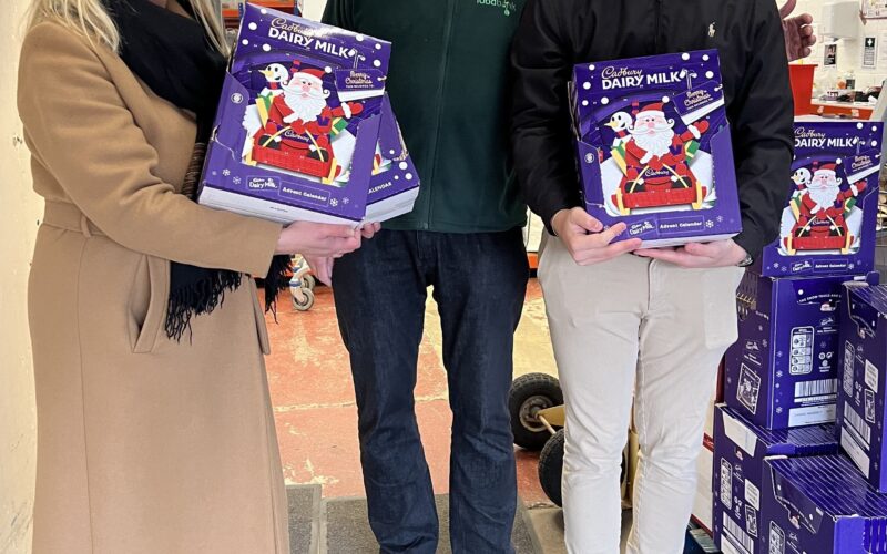 Recruitment firm donates hundreds of chocolate advent calendars to local foodbank