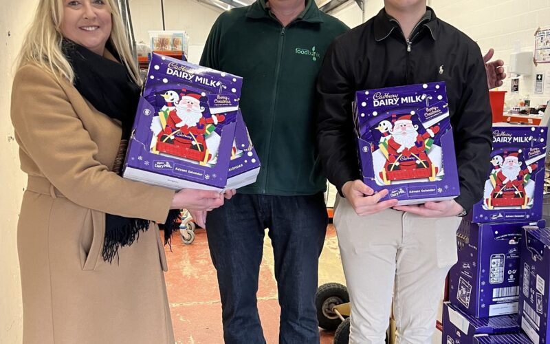 Recruitment firm donates hundreds of chocolate advent calendars to local foodbank