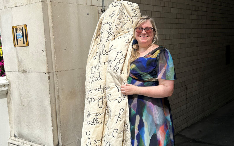 Artist Unveils Cromwell-Inspired Textiles in Major Exhibition at The Hive