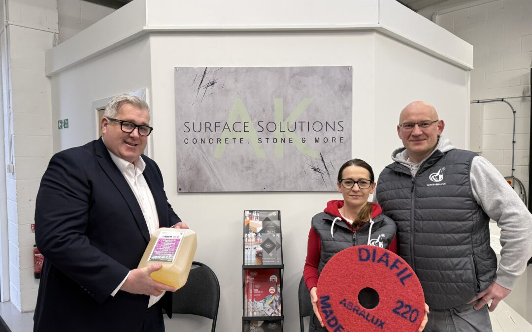 John Truslove helps fledgling concrete and stone machinery firm start up in Redditch