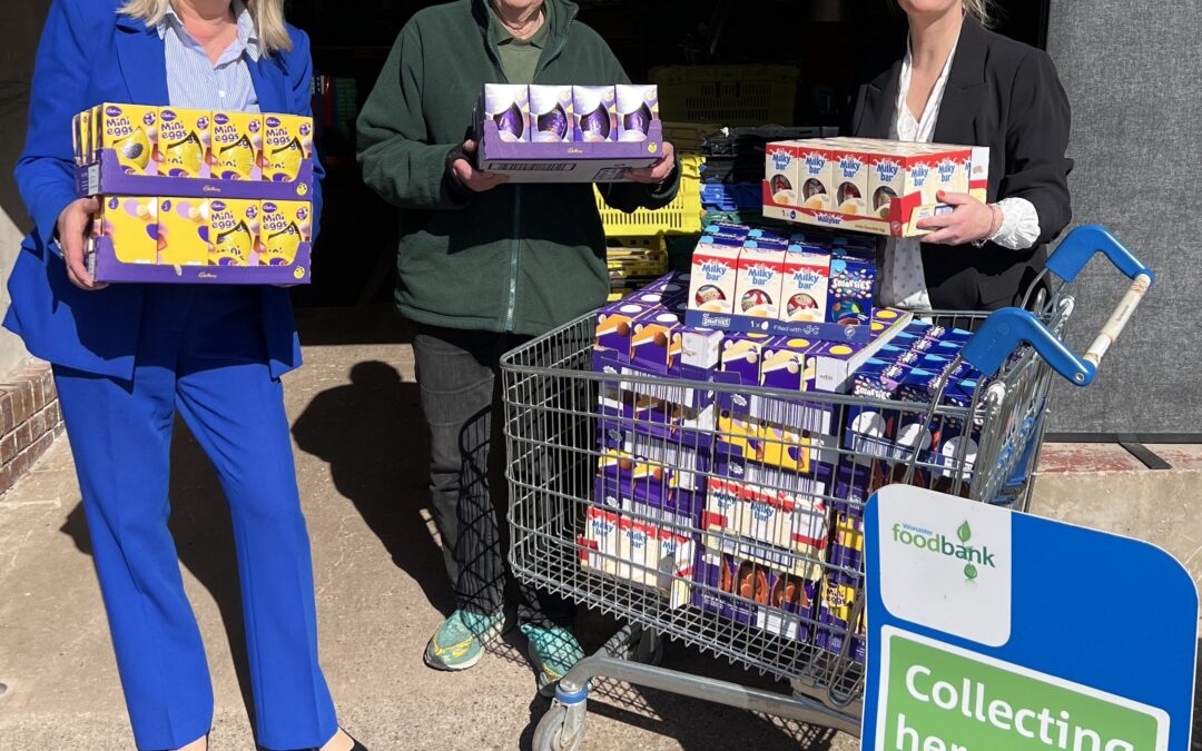 Worcester recruitment firm spreads Easter cheer to local foodbank