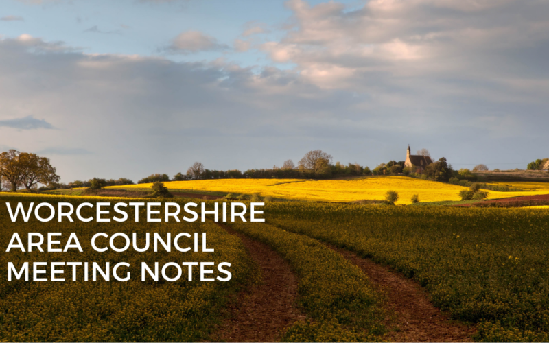 March Worcestershire Area Council Meeting Notes
