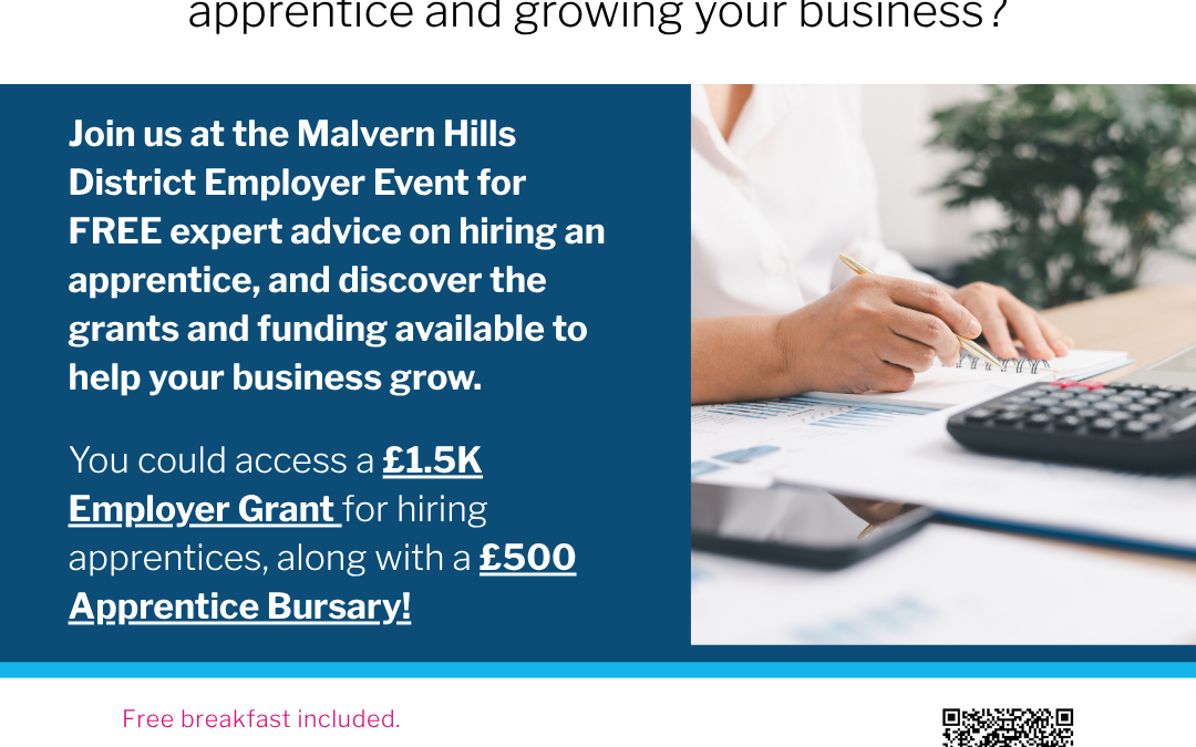 Apprenticeship Support Events for Worcestershire Employers