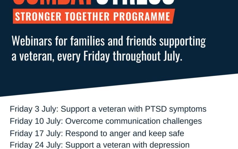 Stronger Together: New Webinar Programme Launches to Support Veterans’ Families and Friends