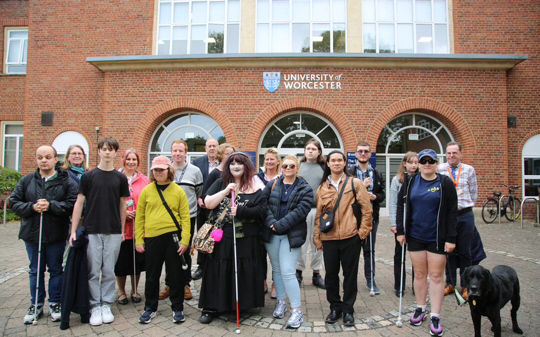 Visually Impaired Students Learn about Transition to University on Visit