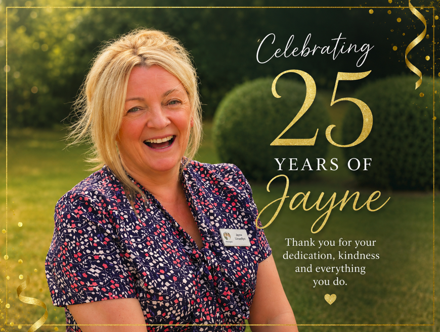 Celebrating 25 Years of Dedication – Congratulations Jayne Llewellyn!