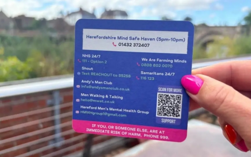 Herefordshire Mind Launches New Suicide Prevention Campaign Supported by Herefordshire Council