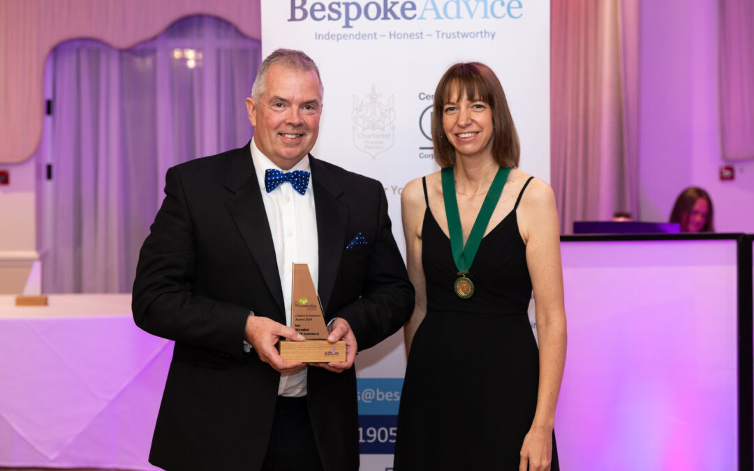 Ian Stirzaker wins Lifetime Achievement Award at Worcestershire Law Society Awards 2026