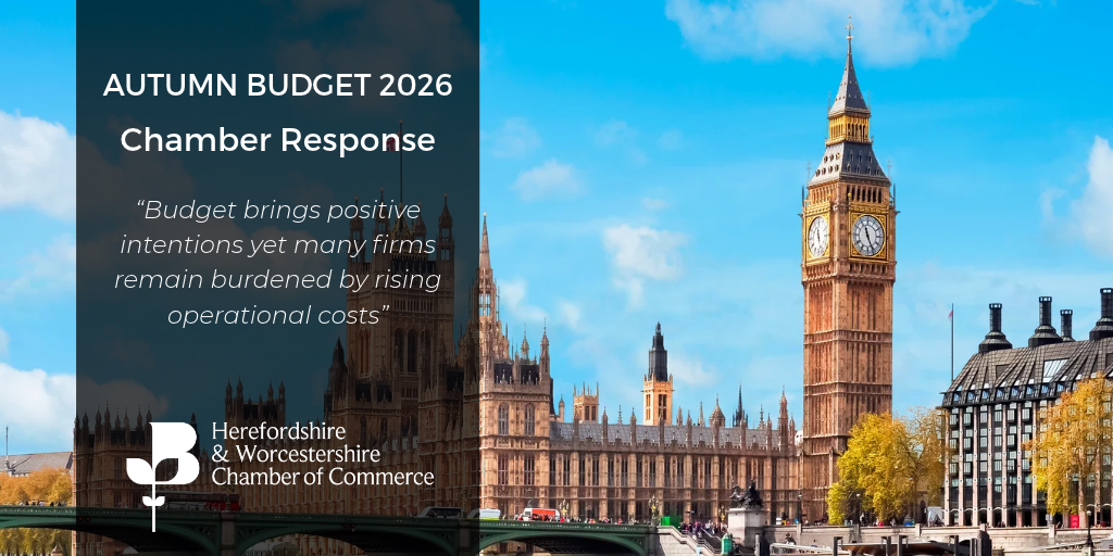 Chamber Responds to the Autumn Budget 2026