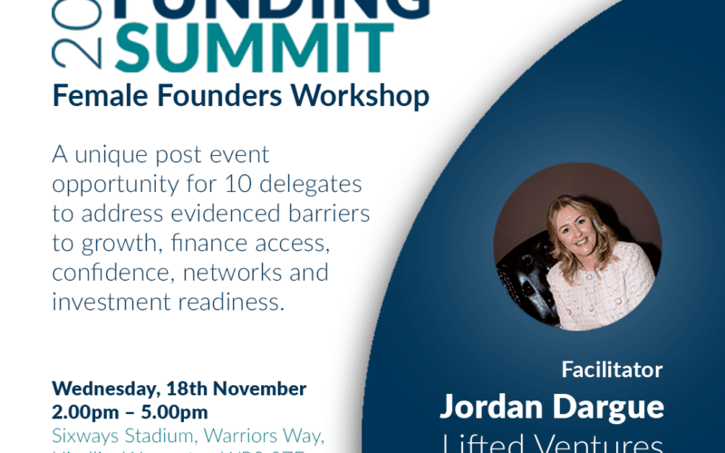Oxford Innovation Advice and Lifted Ventures partner to deliver Female Founders Workshop at Business Funding Summit 2026